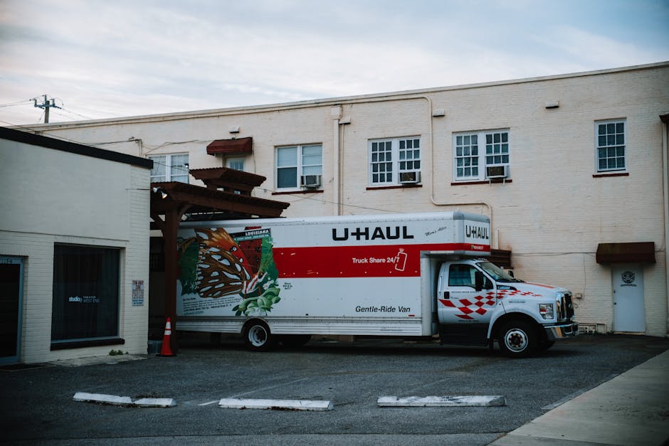 Loading furniture into a moving truck